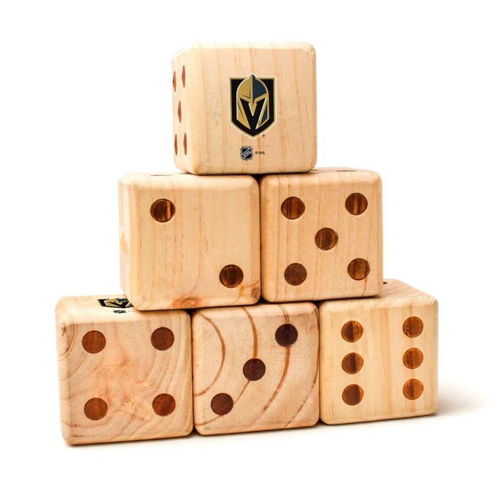 Las Vegas Golden Knights Lawn Yard Yahtzee Dice Set New! NHL Hockey